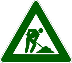 work sign