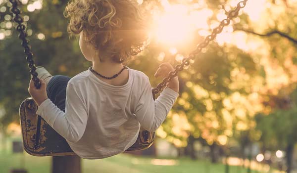 Child on Swing