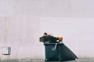 When the case of dog repellant is empty, it can be thrown in the trash without any special consideration.